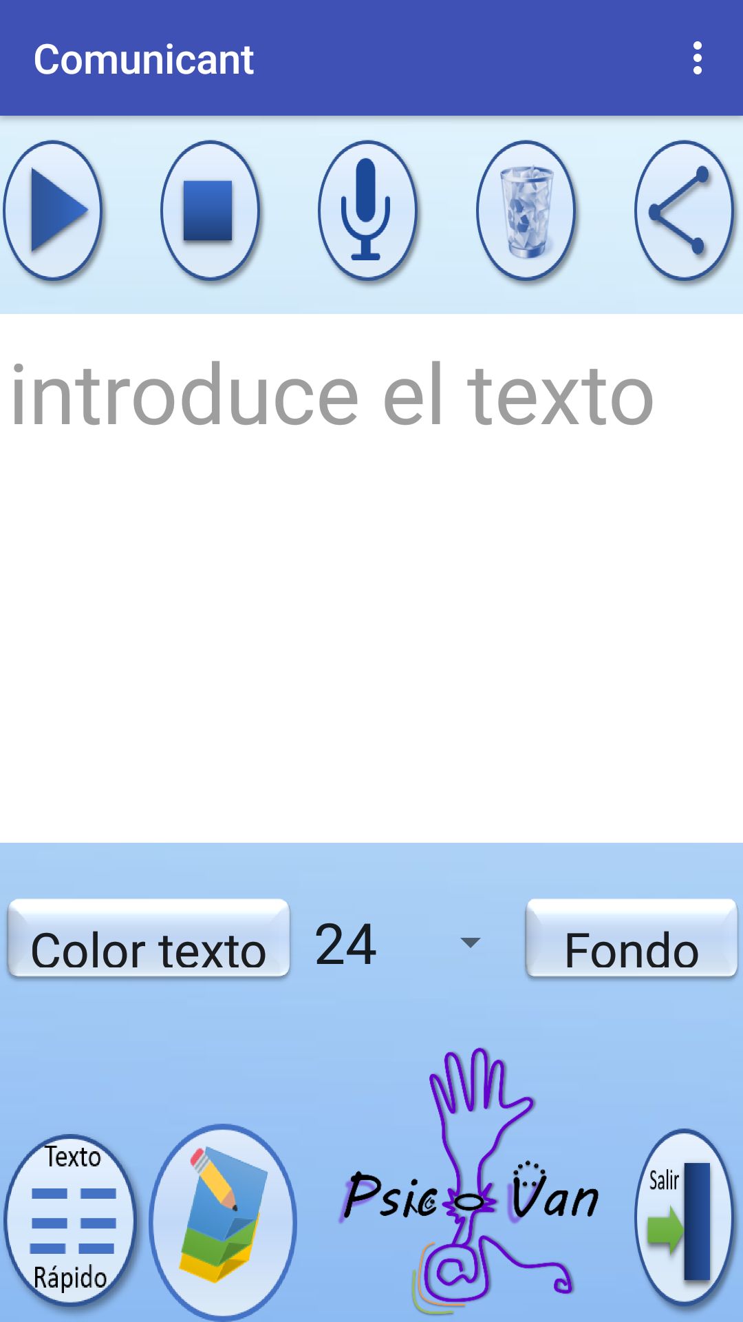 Pantalla principal