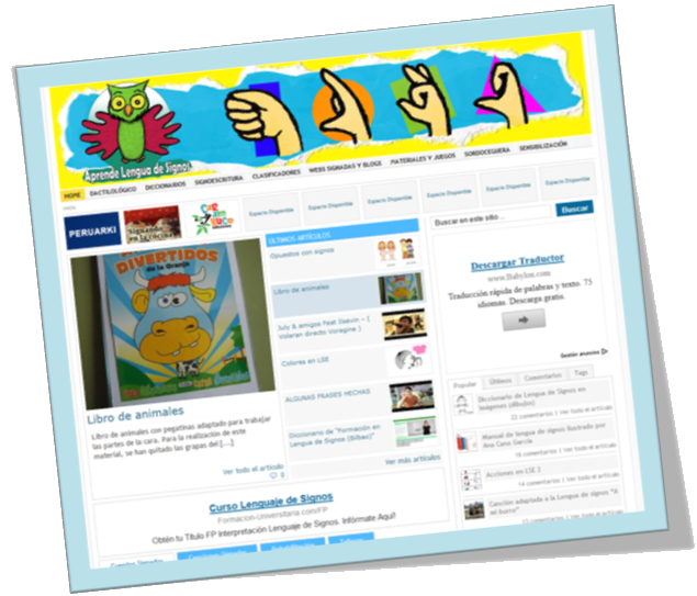 portal de Aprende lengua de signos