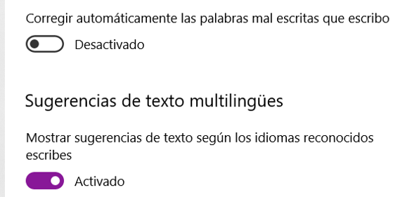 Captura de la opciones mencionadas